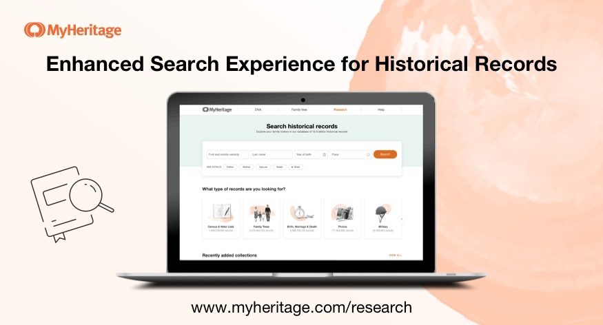 Kuinka löydät tietoja uudistetun MyHeritage-hakukoneen avulla